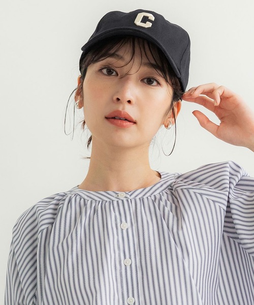 coca(coca)(コカ)の「刺繍コットンキャップ(キャップ・レディース・ブラック/アイボリー/ネイビー/グリーン・ONE SIZE)」の2枚目の写真