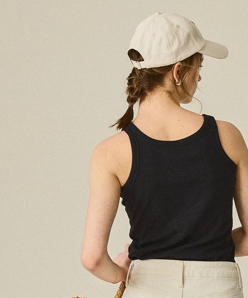 coca(coca)(コカ)の「刺繍コットンキャップ(キャップ・レディース・ブラック/アイボリー/ネイビー/グリーン・ONE SIZE)」の6枚目の写真