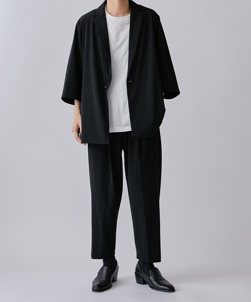 Lui's（ルイス）の「トリコットアンクルカットパンツ（スラックス