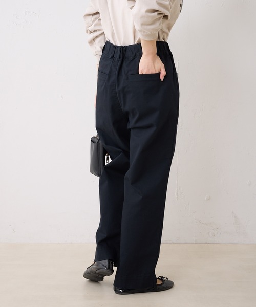 PUAL CE CIN（ピュアルセシン）の「チノストレッチストレートパンツ（チノパンツ・レディース・オフホワイト/ブラック/ベージュ/カーキ・FREE）」の15枚目の写真