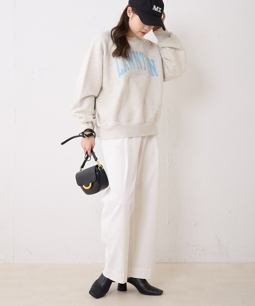 PUAL CE CIN（ピュアルセシン）の「チノストレッチストレートパンツ（チノパンツ・レディース・オフホワイト/ブラック/ベージュ/カーキ・FREE）」の11枚目の写真