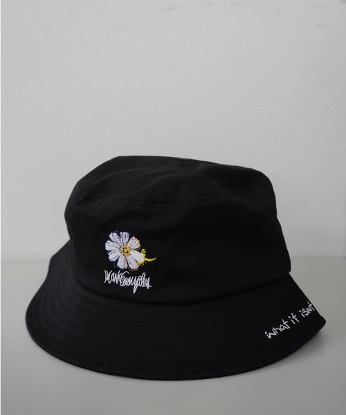 (What it isNt)ART BY MARKGONZALES(ワットイットイズント)の「【 (What it isNt)ART BY MARKGONZALES / (ワットイットイズント) アートバイ マークゴンザレス 】 コットン バケットハット(ハット・メンズ・ホワイト/ブラック/ベージュ/ブラウン/グリーン/ホワイト系その他/ブラック系その他・FREE)」の5枚目の写真