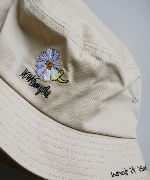 (What it isNt)ART BY MARKGONZALES(ワットイットイズント)の「【 (What it isNt)ART BY MARKGONZALES / (ワットイットイズント) アートバイ マークゴンザレス 】 コットン バケットハット(ハット・メンズ・ホワイト/ブラック/ベージュ/ブラウン/グリーン/ホワイト系その他/ブラック系その他・FREE)」の19枚目の写真