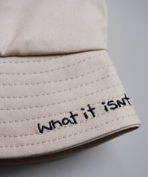 (What it isNt)ART BY MARKGONZALES(ワットイットイズント)の「【 (What it isNt)ART BY MARKGONZALES / (ワットイットイズント) アートバイ マークゴンザレス 】 コットン バケットハット(ハット・メンズ・ホワイト/ブラック/ベージュ/ブラウン/グリーン/ホワイト系その他/ブラック系その他・FREE)」の20枚目の写真