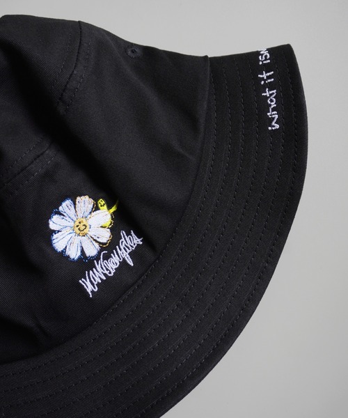 (What it isNt)ART BY MARKGONZALES(ワットイットイズント)の「【 (What it isNt)ART BY MARKGONZALES / (ワットイットイズント) アートバイ マークゴンザレス 】 コットン バケットハット(ハット・メンズ・ホワイト/ブラック/ベージュ/ブラウン/グリーン/ホワイト系その他/ブラック系その他・FREE)」の16枚目の写真