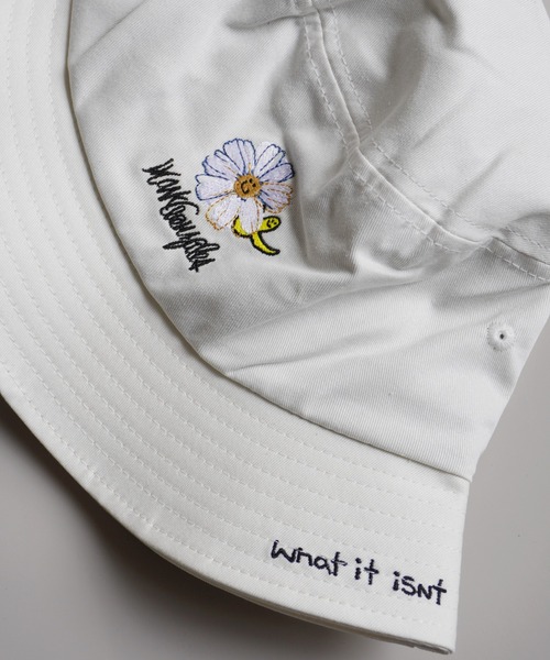 (What it isNt)ART BY MARKGONZALES(ワットイットイズント)の「【 (What it isNt)ART BY MARKGONZALES / (ワットイットイズント) アートバイ マークゴンザレス 】 コットン バケットハット(ハット・メンズ・ホワイト/ブラック/ベージュ/ブラウン/グリーン/ホワイト系その他/ブラック系その他・FREE)」の13枚目の写真