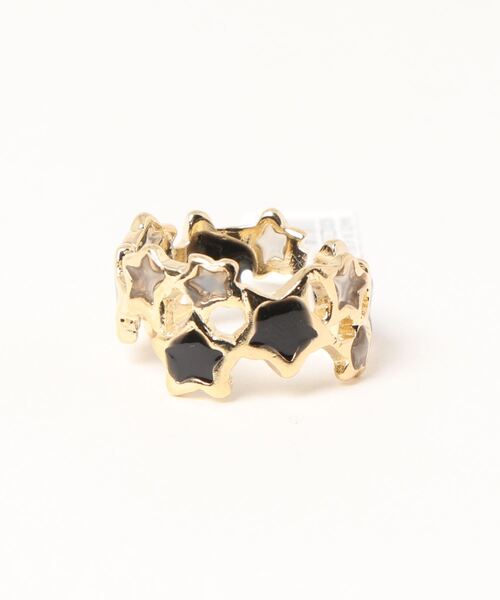 チャイハネ（チャイハネ）の「【チャイハネ】スターメニーリング（リング・レディース・オレンジ/カラフル/ブラック/イエロー・FREE）」の2枚目の写真