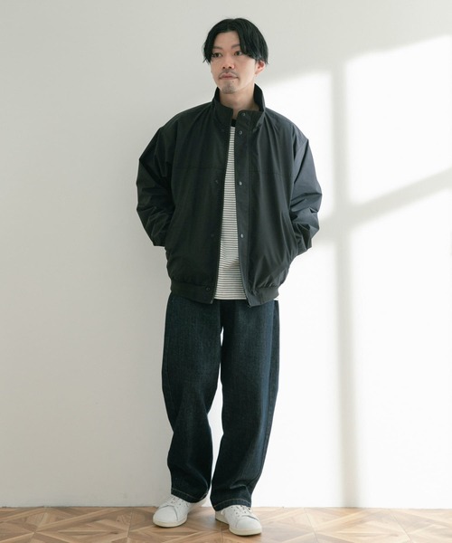 ITEMS URBANRESEARCH(アイテムズ アーバンリサーチ)の「スタンドカラー ZIP UP ブルゾン(ブルゾン・メンズ・グレー系その他/ブラック/チャコールグレー・MEDIUM/LARGE)」の20枚目の写真