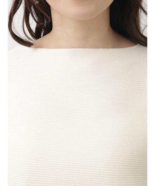 Te chichi TERRASSE（テチチテラス）の「横リブドルマンニット（ニット/セーター・レディース・イエロー/ブルー/オフホワイト/グレー・ﾌﾘ-）」の15枚目の写真