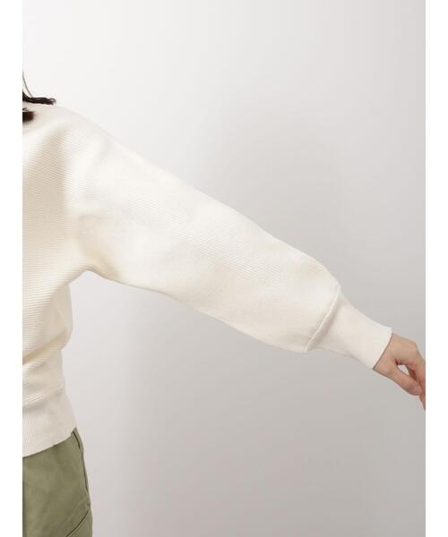 Te chichi TERRASSE（テチチテラス）の「横リブドルマンニット（ニット/セーター・レディース・イエロー/ブルー/オフホワイト/グレー・ﾌﾘ-）」の17枚目の写真