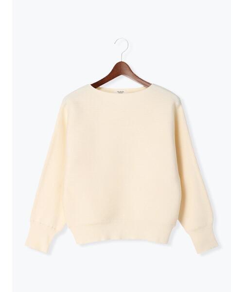 Te chichi TERRASSE（テチチテラス）の「横リブドルマンニット（ニット/セーター・レディース・イエロー/ブルー/オフホワイト/グレー・ﾌﾘ-）」の20枚目の写真