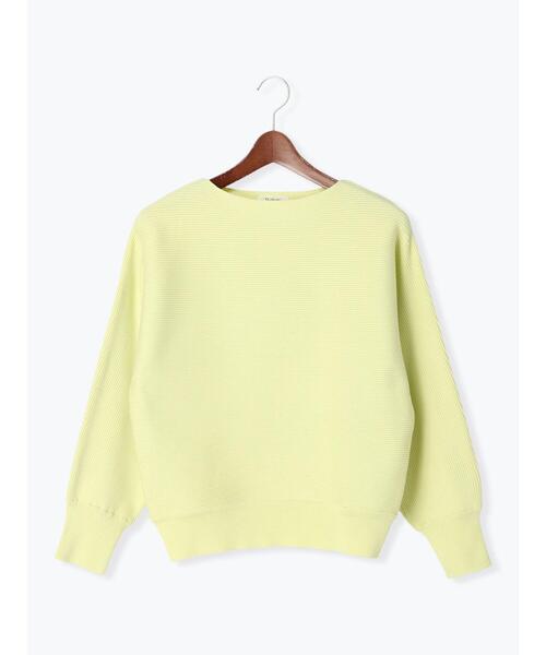Te chichi TERRASSE（テチチテラス）の「横リブドルマンニット（ニット/セーター・レディース・イエロー/ブルー/オフホワイト/グレー・ﾌﾘ-）」の22枚目の写真