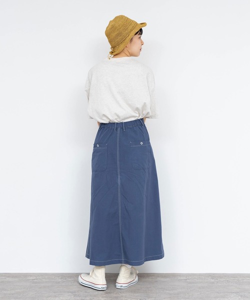 PAR ICI（パーリッシィ）の「40ダンプグランジウォッシュ フレアスカート(セットアップ対応)（スカート・レディース・チャコールグレー/ベージュ/ネイビー・FREE）」の10枚目の写真