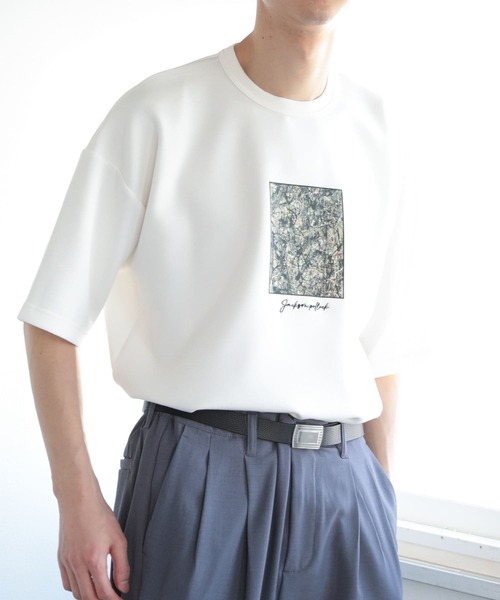 SENSE OF PLACE by URBAN RESEARCH(センスオブプレイスバイアーバンリサーチ)の「『別注』グラフィックアートTシャツ(5分袖)D(Tシャツ/カットソー・メンズ・ライトベージュ/ブラック/ホワイト・MEDIUM/LARGE)」の13枚目の写真