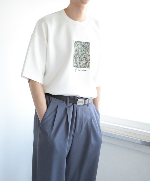 SENSE OF PLACE by URBAN RESEARCH(センスオブプレイスバイアーバンリサーチ)の「『別注』グラフィックアートTシャツ(5分袖)D(Tシャツ/カットソー・メンズ・ライトベージュ/ブラック/ホワイト・MEDIUM/LARGE)」の16枚目の写真