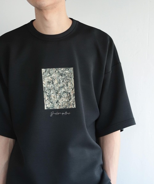 SENSE OF PLACE by URBAN RESEARCH(センスオブプレイスバイアーバンリサーチ)の「『別注』グラフィックアートTシャツ(5分袖)D(Tシャツ/カットソー・メンズ・ライトベージュ/ブラック/ホワイト・MEDIUM/LARGE)」の20枚目の写真