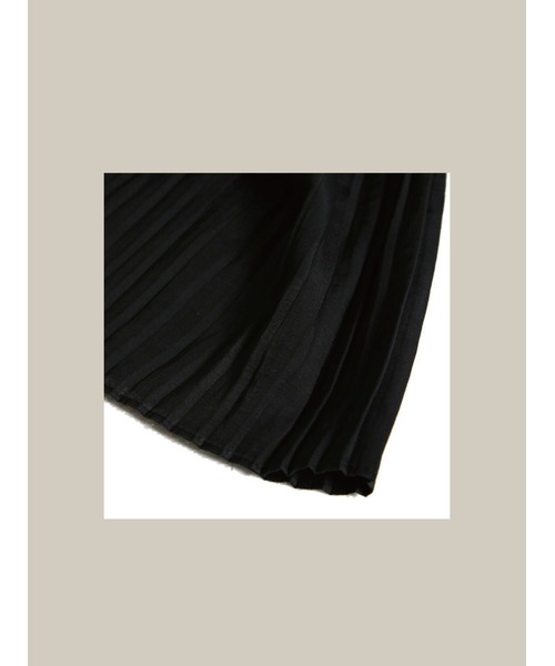 LA POMME petit(ラポミ・プチ)の「スイートフレアスカート/Pleats Tiered Flair Skirt【LA POMME petit/ラポミ・プチ】(スカート・レディース・ホワイト/ブラック・FREE)」の7枚目の写真