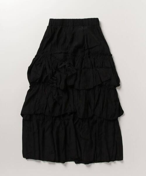 LA POMME petit(ラポミ・プチ)の「スイートフレアスカート/Pleats Tiered Flair Skirt【LA POMME petit/ラポミ・プチ】(スカート・レディース・ホワイト/ブラック・FREE)」の11枚目の写真