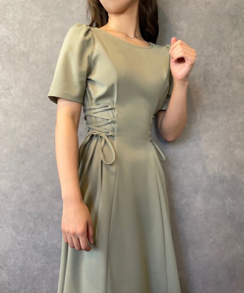 サイドレースアップワンピース セール】サイドレースアップワンピース（ワンピース）｜OLIVE des