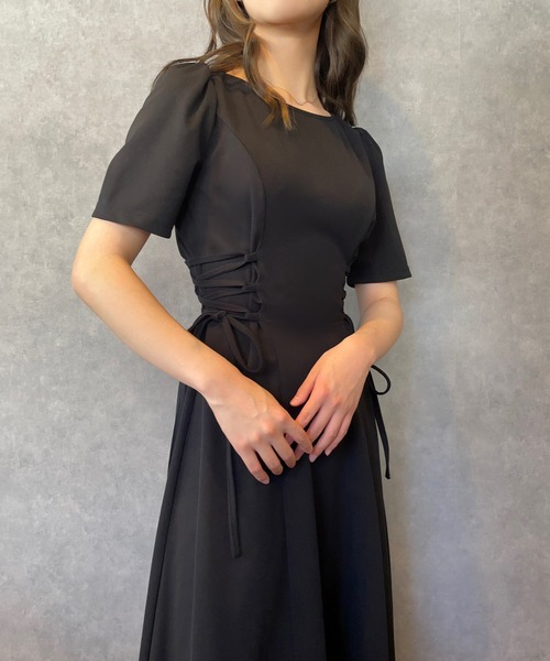 JUNOAH（ジュノア）の「サイドレースアップワンピース（ワンピース