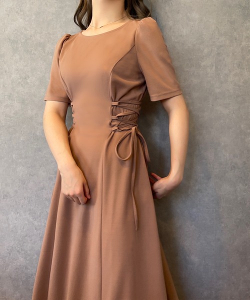 サイドレースアップワンピース セール】サイドレースアップワンピース（ワンピース）｜OLIVE des