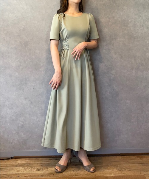 JUNOAH（ジュノア）の「サイドレースアップワンピース（ワンピース