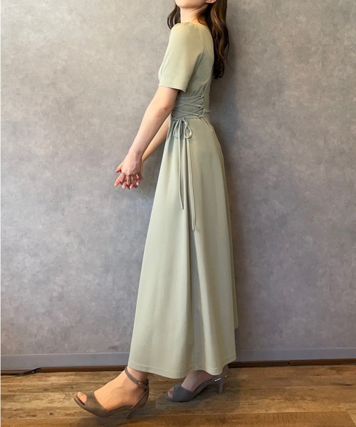 JUNOAH（ジュノア）の「サイドレースアップワンピース（ワンピース