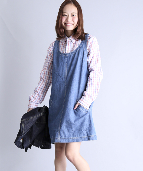 Denime(ドゥニーム)の「CHECK LS SHIRTS/チェックロングスリーブシャツ(シャツ/ブラウス・レディース・ブルー系その他/レッド系その他・FREE)」の17枚目の写真