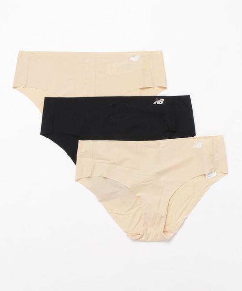NEW BALANCE(ニューバランス)の「レーザーカットヒップスター 3P(ショーツ・レディース・ブラック系その他/ベージュ系その他/ブルー系その他・SMALL/MEDIUM/LARGE/X-LARGE)」の2枚目の写真