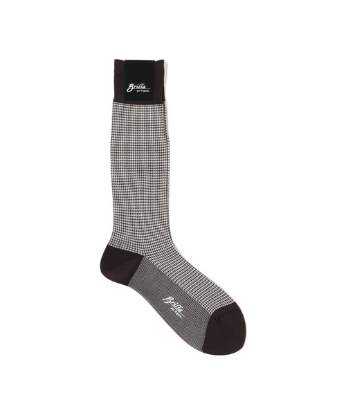 BRILLA per il gusto（ブリッラペルイルグースト）の「Brilla per il gusto / ハウンドトゥース ソックス（ソックス/靴下・メンズ・ブラウン/その他/その他1/ネイビー・ONE SIZE）」の5枚目の写真