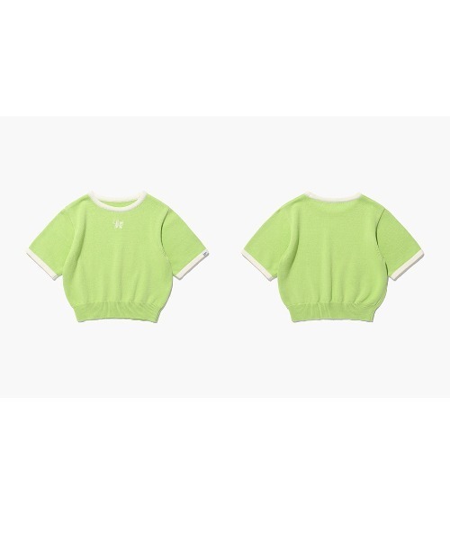 A'GEM/9 × .kom『ISTKUNST/イストクンスト』STAR LOGO HALF CROP
