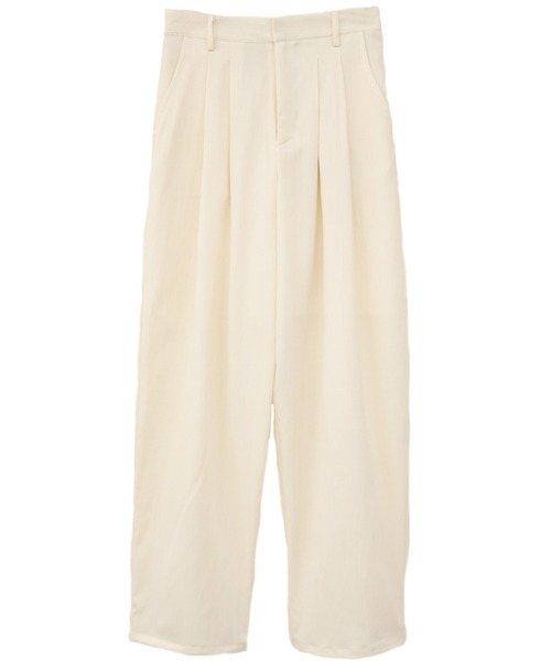 Social GIRL（ソーシャルガール）の「ハイウエストタックワイドパンツ（その他パンツ・レディース・グレー/ブルー/ブラック/アイボリー・M/L）」の12枚目の写真