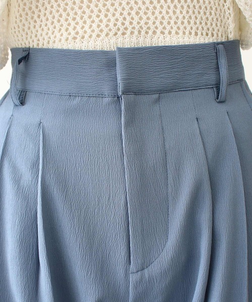 Social GIRL（ソーシャルガール）の「ハイウエストタックワイドパンツ（その他パンツ・レディース・グレー/ブルー/ブラック/アイボリー・M/L）」の7枚目の写真