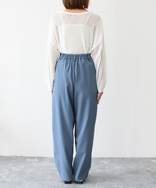 Social GIRL（ソーシャルガール）の「ハイウエストタックワイドパンツ（その他パンツ・レディース・グレー/ブルー/ブラック/アイボリー・M/L）」の11枚目の写真