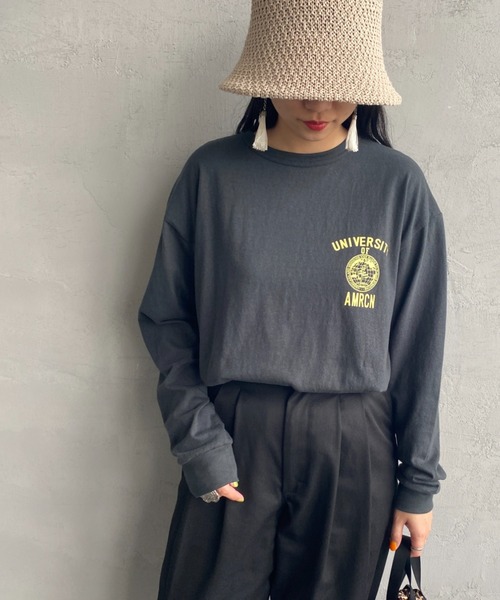 新品♪ 現行Shinzone×AMERICANA カレッジ カットソーワンピース Shinzone(シンゾーン)の【HPS限定】Shinzone×AMERICANA カレッジ