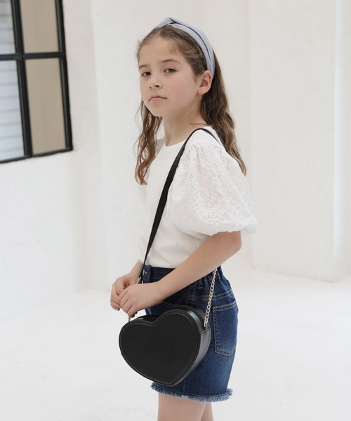 GLOBAL WORK(グローバルワーク)の「ハートモチーフチェーンBAG/187432(ショルダーバッグ・キッズ・ブラック・FREE)」の18枚目の写真