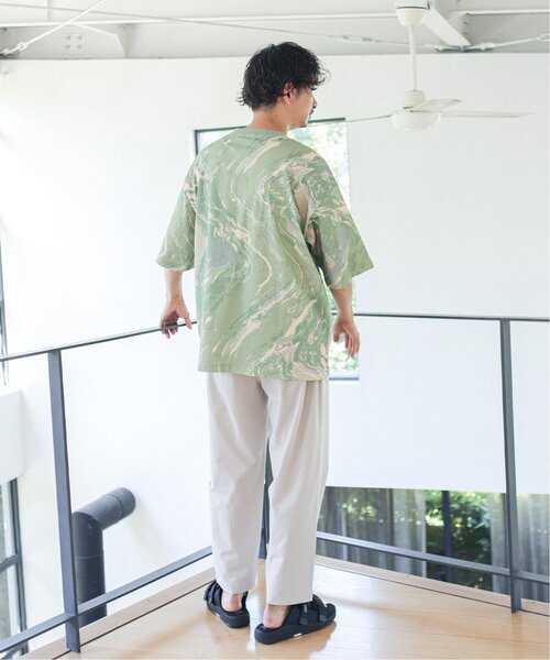 JOURNAL STANDARD relume(ジャーナルスタンダード レリューム)の「COOLMAX PE/TRO 4WAY 1TUCK ワイドイージーパンツ(その他パンツ・メンズ・ブラック/カーキ/アイボリー/ブルー系その他・MEDIUM/LARGE)」の17枚目の写真