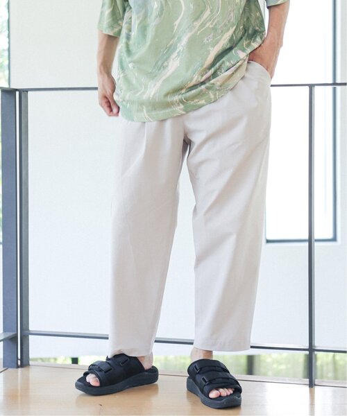 JOURNAL STANDARD relume(ジャーナルスタンダード レリューム)の「COOLMAX PE/TRO 4WAY 1TUCK ワイドイージーパンツ(その他パンツ・メンズ・ブラック/カーキ/アイボリー/ブルー系その他・MEDIUM/LARGE)」の18枚目の写真