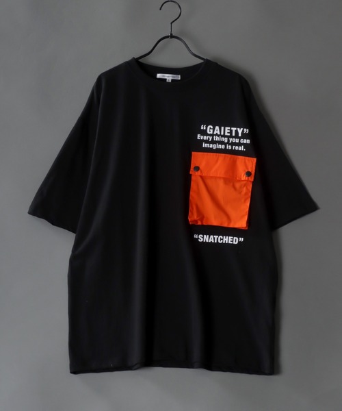 SITRY(シトリー)の「oversize big pocket T-shirt/オーバーサイズ ビッグポケット Tシャツ(Tシャツ/カットソー・メンズ・ブラック/ホワイト/パープル・M/L)」の3枚目の写真