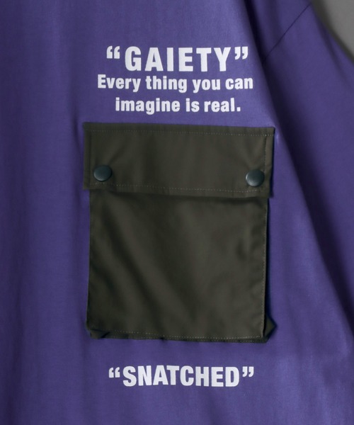 SITRY(シトリー)の「oversize big pocket T-shirt/オーバーサイズ ビッグポケット Tシャツ(Tシャツ/カットソー・メンズ・ブラック/ホワイト/パープル・M/L)」の11枚目の写真