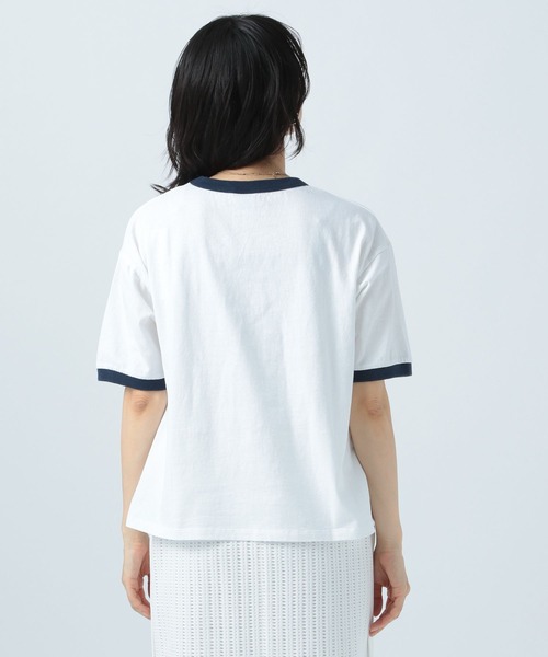 Russell Athletic(ラッセルアスレティック)の「【RUSSELL ATHLETIC (ラッセルアスレティック)】別注リンガーT(Tシャツ/カットソー・レディース・オフホワイト/ピンク/グリーン・FREE)」の22枚目の写真