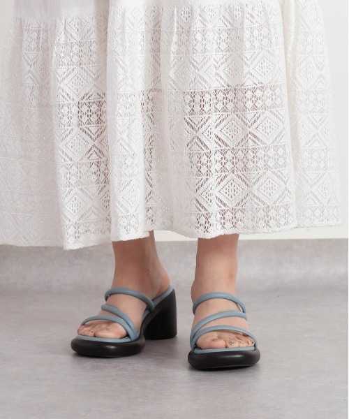 cepo(セポ)の「パテッドロープベルトサンダル(サンダル・レディース・ブルー/アイボリー/ブラック・M/L)」の6枚目の写真