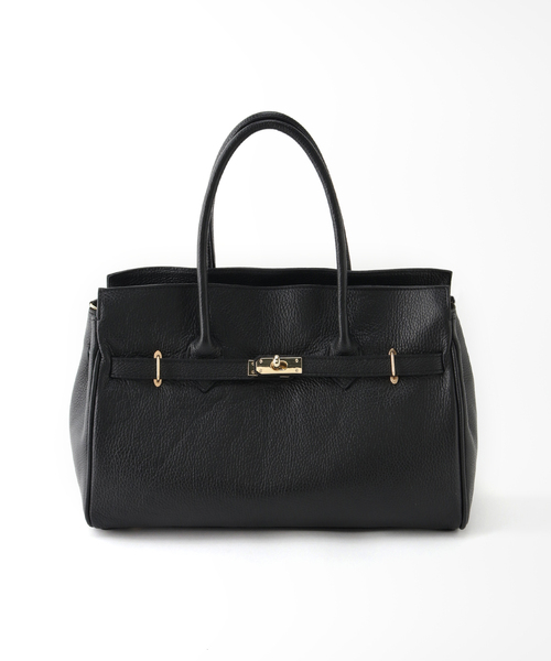 IENA（イエナ）の「《追加2》【AULENTTI/オウレンティ】レザートートWITHベルト（ショルダーバッグ・レディース・ブラック・FREE）」の7枚目の写真