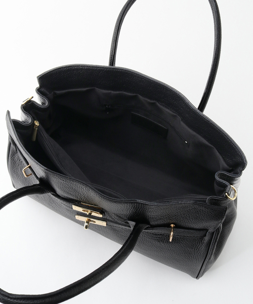 IENA（イエナ）の「《追加2》【AULENTTI/オウレンティ】レザートートWITHベルト（ショルダーバッグ・レディース・ブラック・FREE）」の13枚目の写真