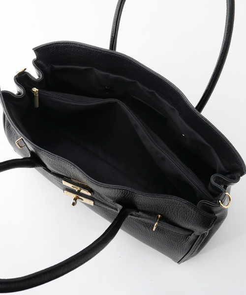 IENA（イエナ）の「《追加2》【AULENTTI/オウレンティ】レザートートWITHベルト（ショルダーバッグ・レディース・ブラック・FREE）」の14枚目の写真