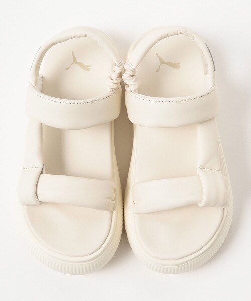 Ray BEAMS（レイビームス）の「PUMA / スウェード マユ サマー サンダル（サンダル・レディース・ホワイト/ブラック・24.0cm/25.0cm/23.0cm）」の6枚目の写真