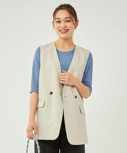 シアーメロー5分袖プルオーバーカットソー