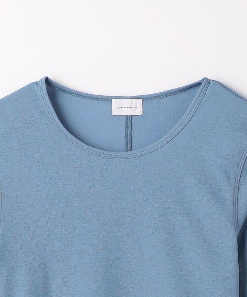 green label relaxing(グリーンレーベルリラクシング)の「シアー メロー 5分袖 プルオーバー カットソー(Tシャツ/カットソー・レディース・コバルトブルー/オレンジ/ブラック/オフホワイト・FREE)」の11枚目の写真