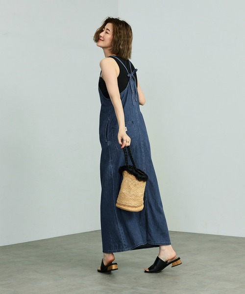 ☆美品☆LEE デニムキャミオーバーオール Lee（リー）の「【LEE別注】デニムキャミサロペット（サロペット