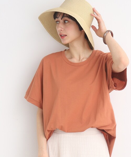 SHOO・LA・RUE(シューラルー)の「◆【SHOO ICE】前後異素材切替ドルマン(Tシャツ/カットソー・レディース・ライトグレー/ブラック/ブルー/オレンジ・00)」の4枚目の写真